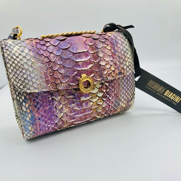 Multicolor Authentic Python handbag - Picture 2 of 9